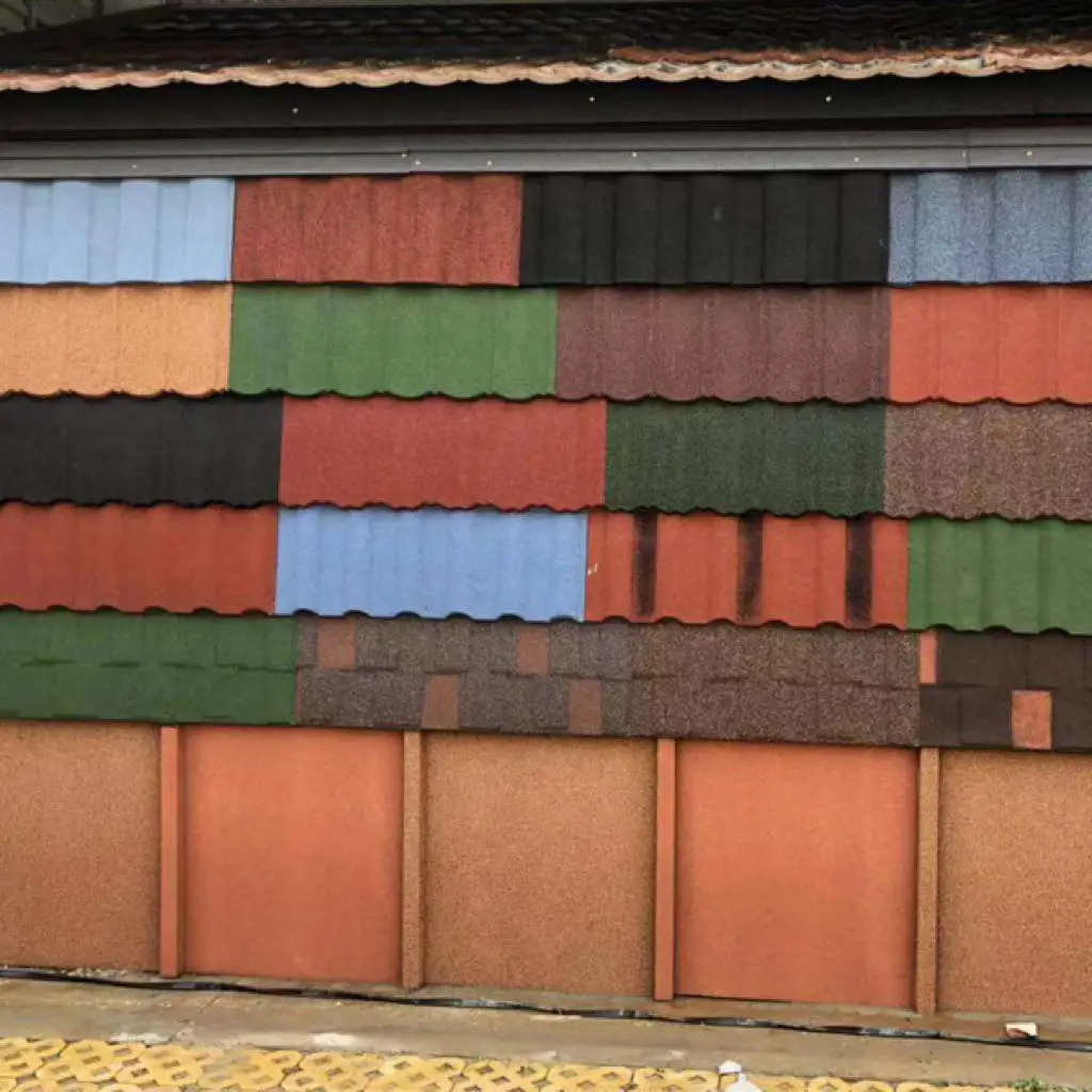 Factory Price Roof Tile Roofing Sheet Stone Color Coated Metal Roof Tiles