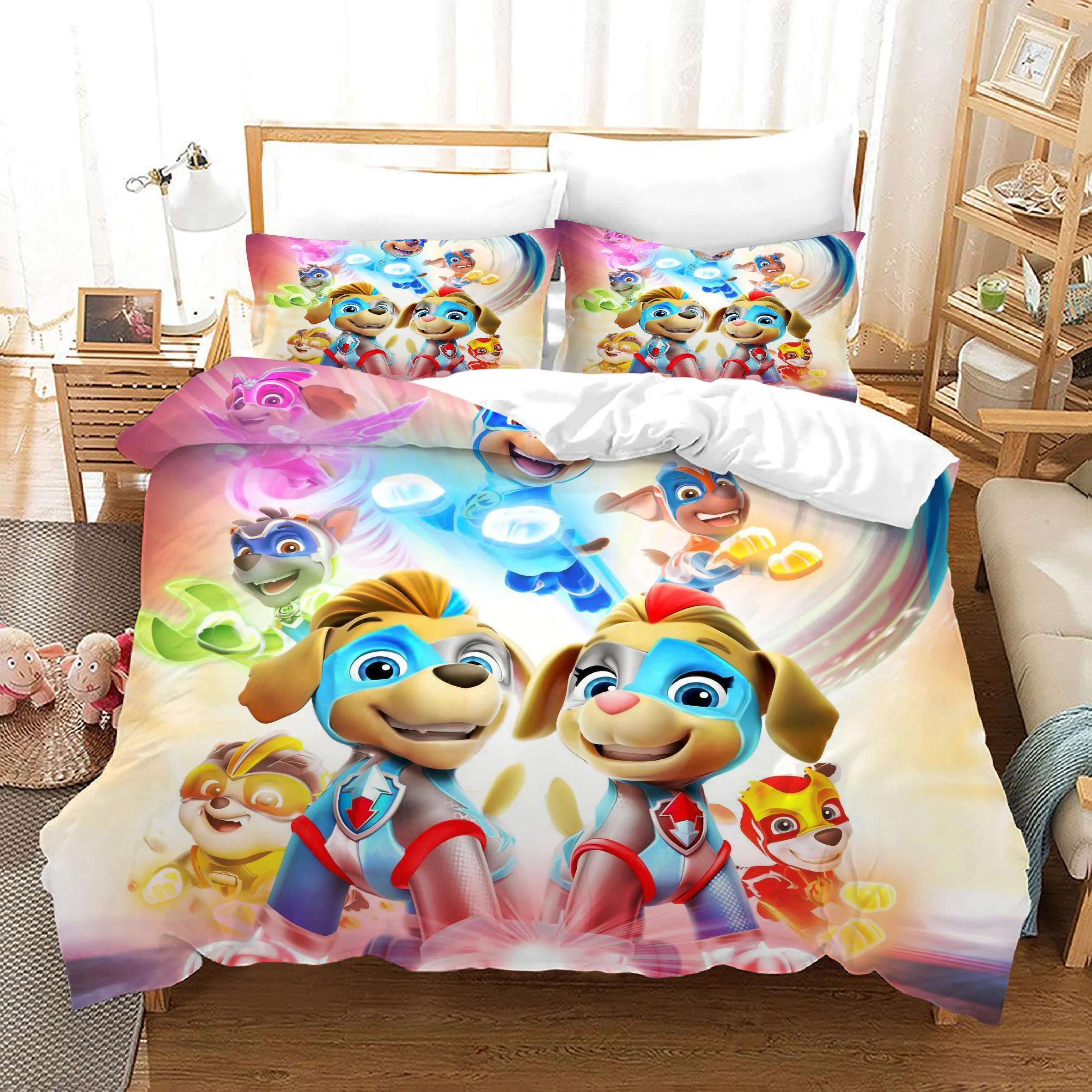 Top Quality Kids Bedding Set Beautiful Design 3d Duvet Cover Set WOW DOG 2nd Bed Sheets From China