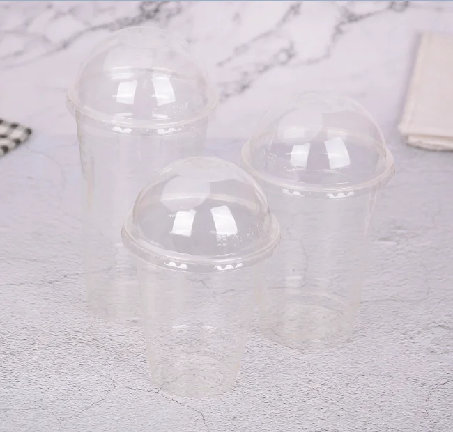 
Biodegradable Corn Starch Made Plastic Cup R20-96 PET for Baverage Packaging Takeaway Cup 