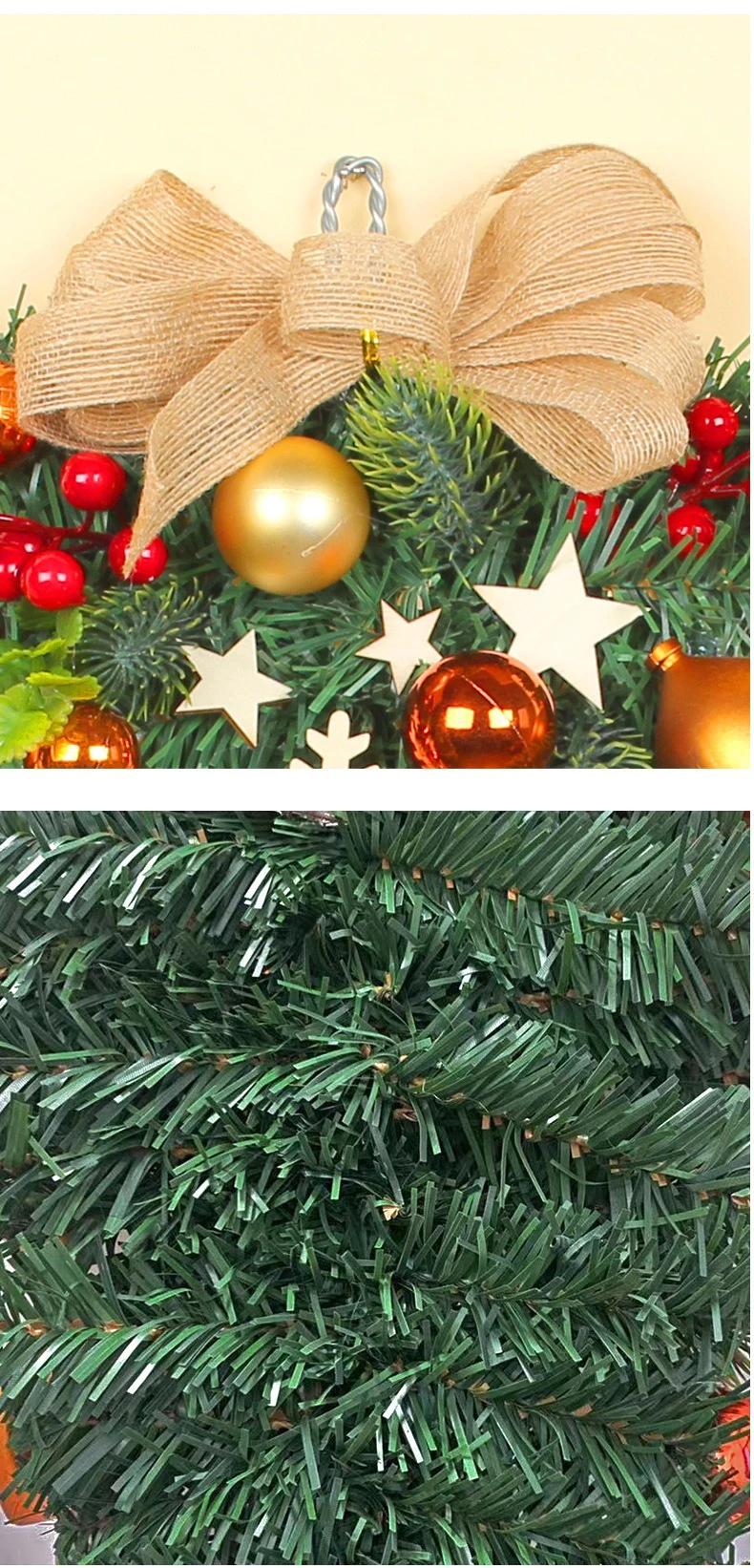 Festival wall decoration christmas decoration supplies 50cm artificial christmas wreath