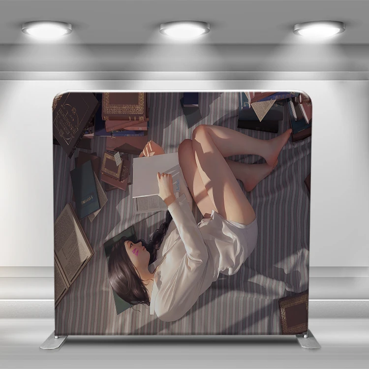 Aluminium frame tension fabric photo booth stand backdrop wall