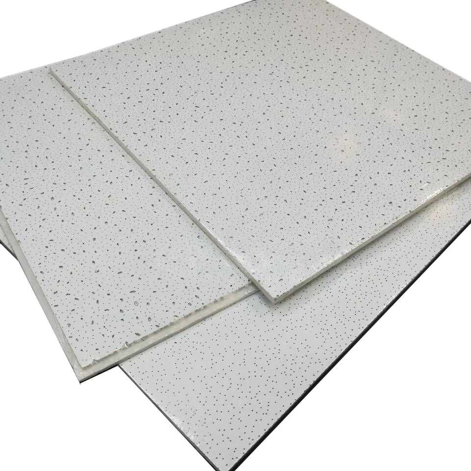 Artistic Mineral Wool Ceiling Tiles System Square Grid CEILING Waterproof Soundproof Fireproof Heat Insulation Moisture-Proof