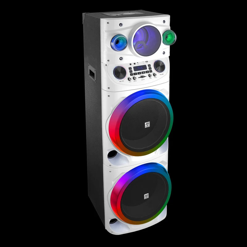 Dual 15 Inch Powerful Sound Monstrous Bass Home Theater System Home Party Disco Lighting Professional Concert Stage Speaker