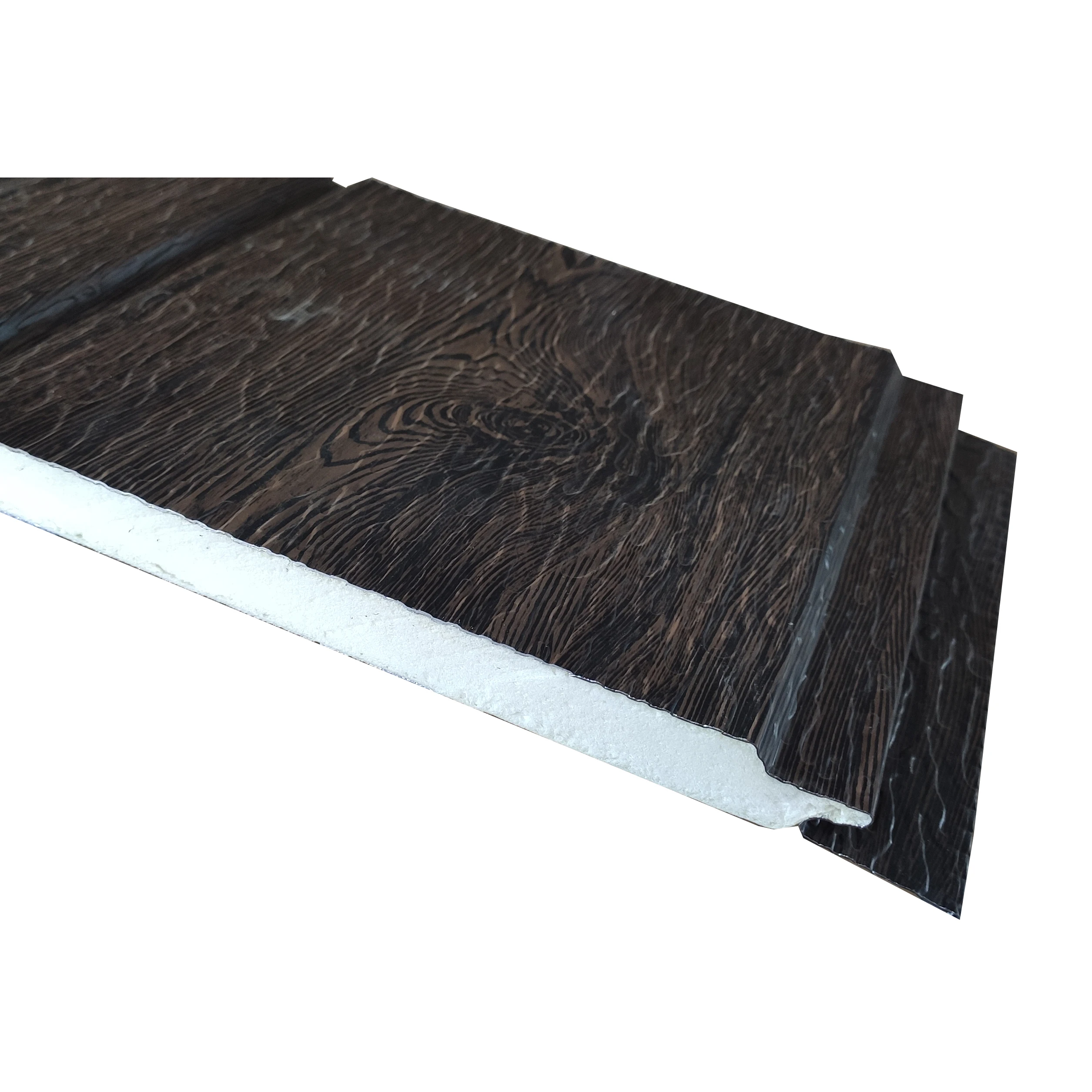 Inside and outside of galvanized embossing plate,fire proof and waterproof metal decorative board insulating foam sandwich panel