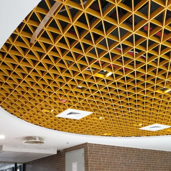 Contemporary Modern Open Cell Metal Ceiling Grid Waterproof Aluminum Suspended Grille Ceiling Tiles
