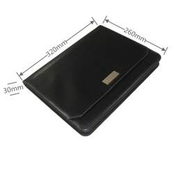 2021 new product  business wireless charging charger power bank leather tablets & presentation equipment laptop  bag t