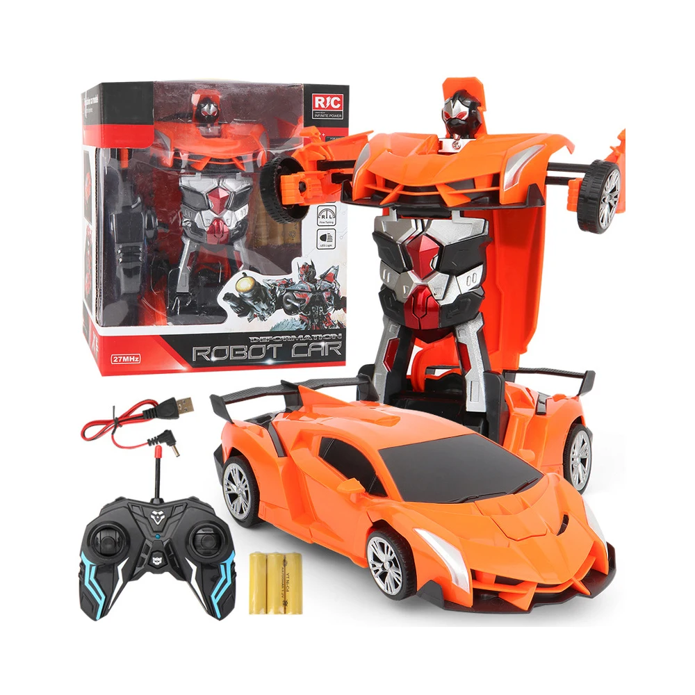 Remote Control Deformation Car Charging RC Car Transformation Robot Electric Car Boy Toy