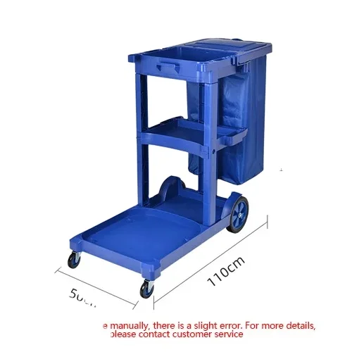 Wholesale Janitorial supply service multifunction hotel plastic housekeeping serving folding cleaning trolley janitorial cart