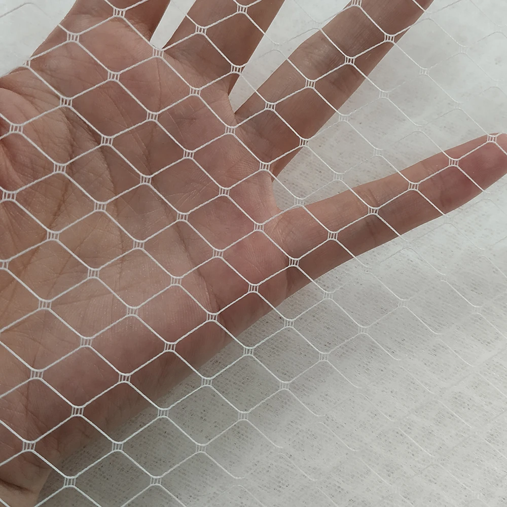 CYG Veil Mesh Wholesale Nylon Bird Cage Veil Rhombus Grid Mesh For Bridal Veil