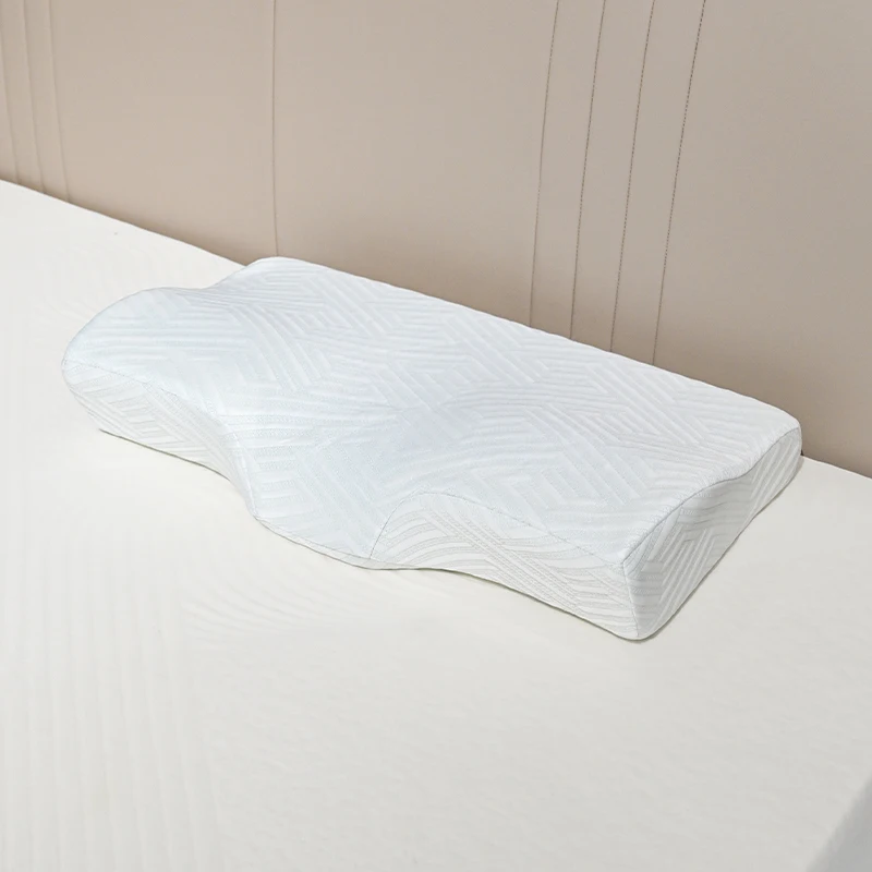 OEM ODM Bio-based Anti-bacterial Gel Pu Memory Foam Cervical Pillow with Customized Color Box