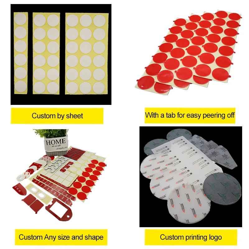 Square Nano Double-Sided Transparent Sticky Thin Dots Double Sided Glue Tape Sticker Liner Adhesive Sheet