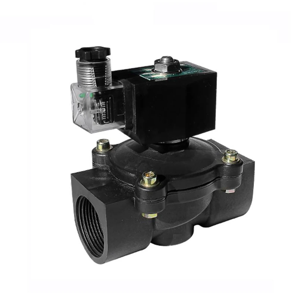 Plastic UPVC DC 12V Gas Water Solenoid Valve Normally Closed Solenoid Valve