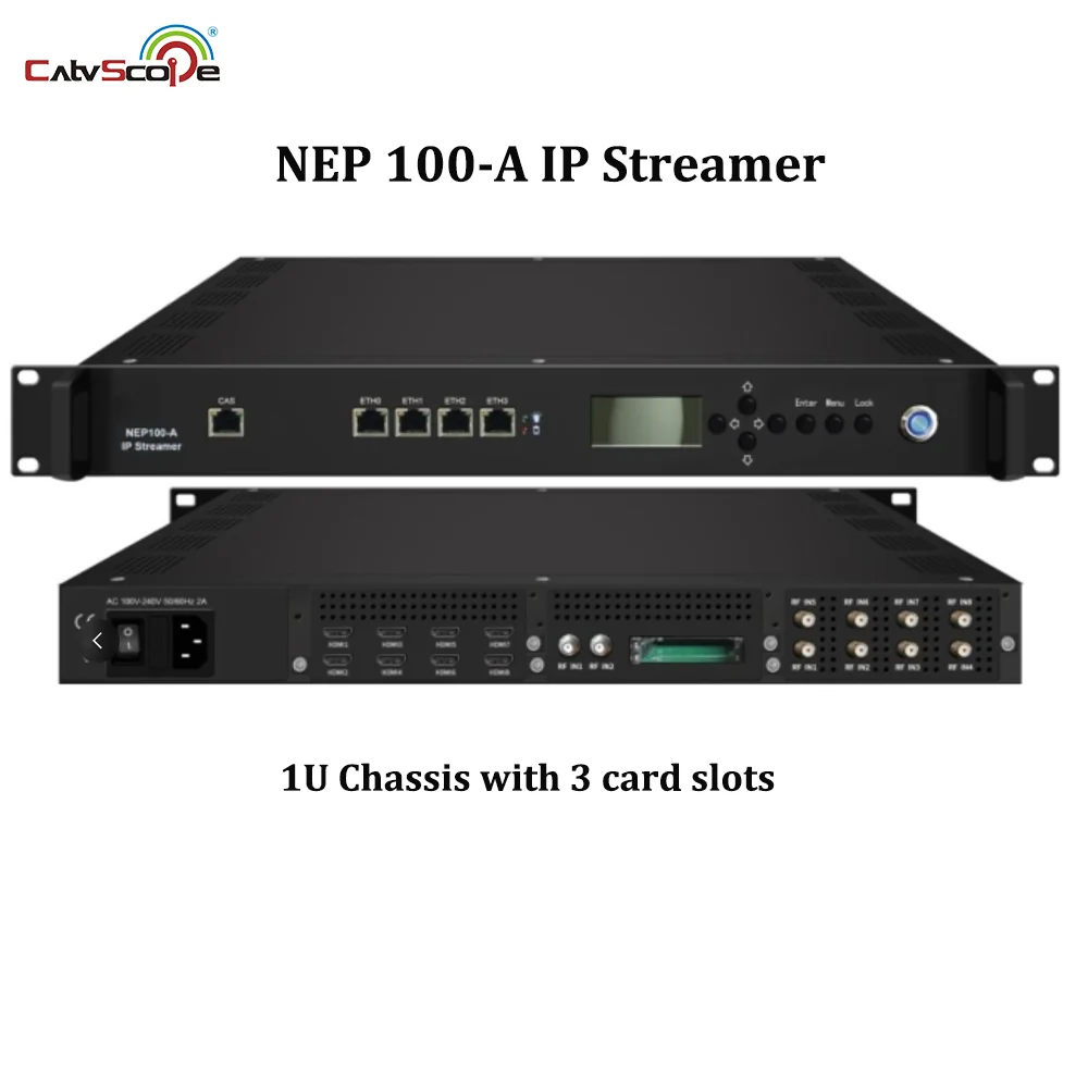 NEP-100A IP Streamer IP-шлюз и IPTV-сервер для приложения преобразования протокола IPTV-системы