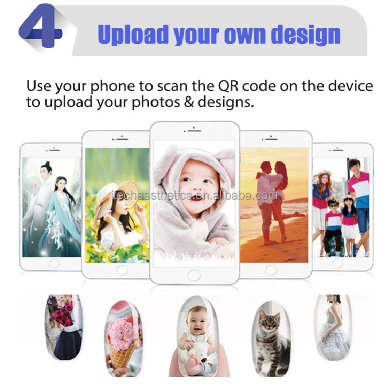 China Custom 3d Nail Printer Automatic Nail Polish Printer Machine Finger Nail Printing Machine