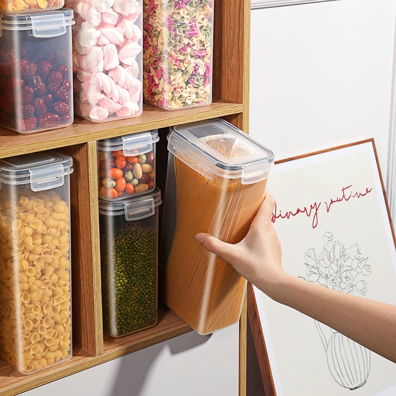 24Pack Set Kitchen Storage Container Stackable Transparent With Airtight Lids Food Storage Box