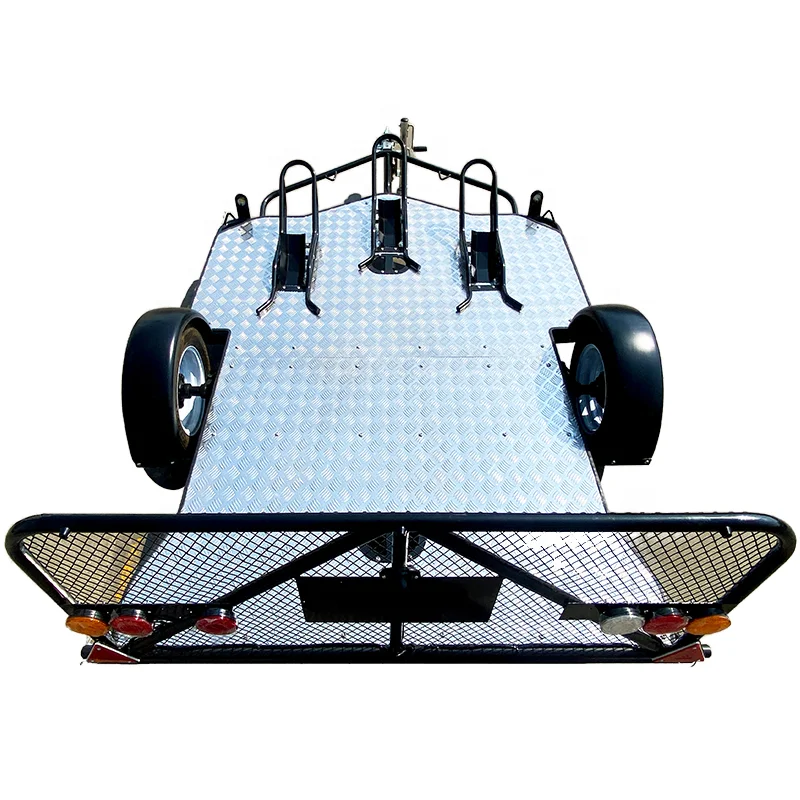 Single Foldable Motorcycle Trailer for Easy Storage and Transportation