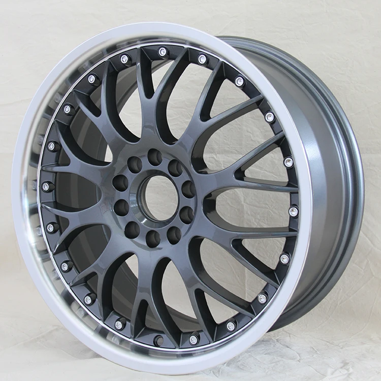 Passenger car 16 17inch alloy wheels with chrome rivets