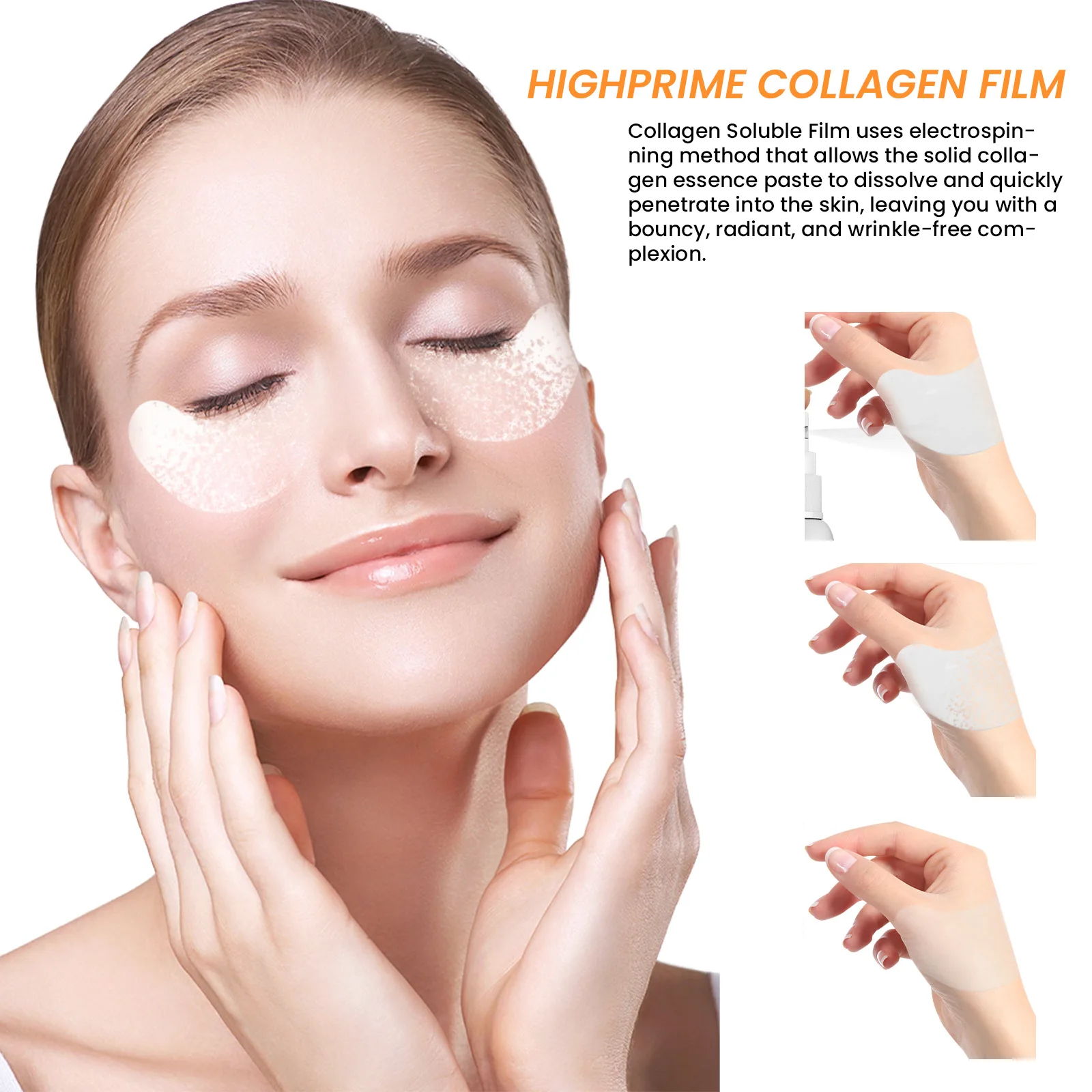 EELHOE Collagen Water Soluble Eye Mask Fade Black Circles Under The Eyes Lifting Eye Mask For Women