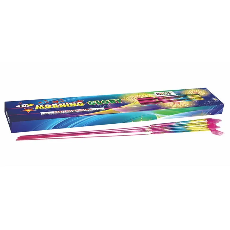 OMG wholesale indoor fireworks colour ice fountain 14' Morning Glory sparkler candles for cakes