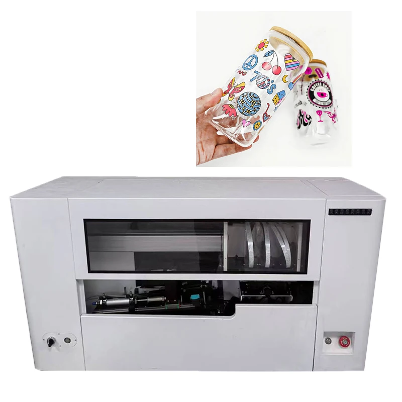 Wholesale Customization Glass Perfume Bottle Printing Multifunction Control Panel Bottle Uv Printing Machine For Cylinder