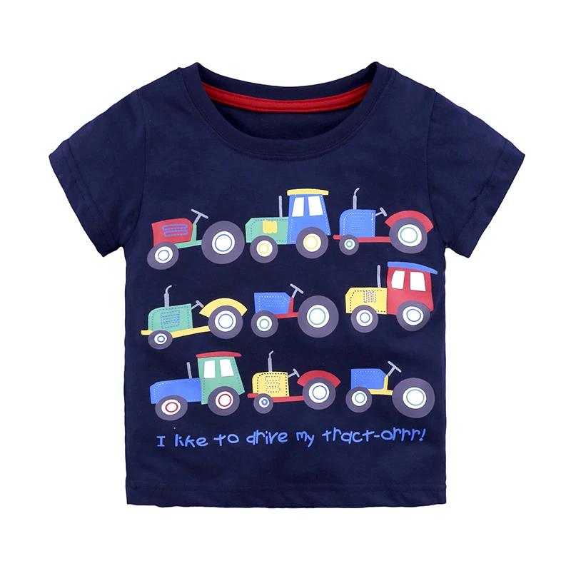 wholesale boy toddler clothes summer short sleeve cartoon printed child clothing kids t shirt