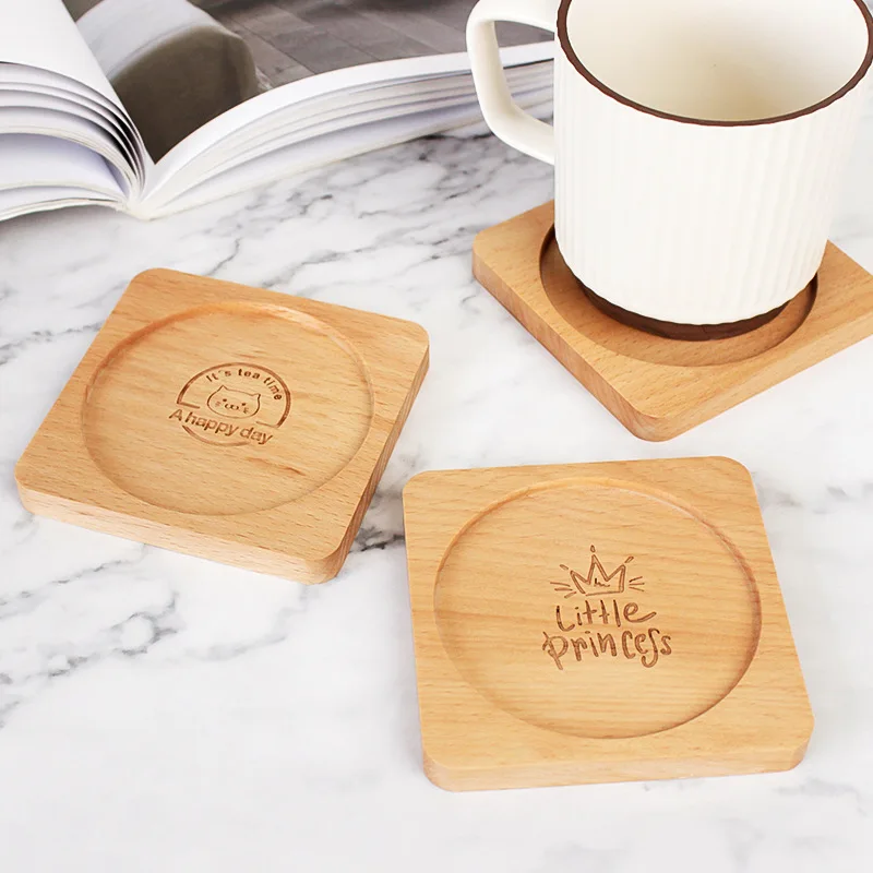 
Perfect Housewarming Gift Idea Coasters For Drinks Set Natural Non Slip Wooden Coasters Cup Coaster Set 