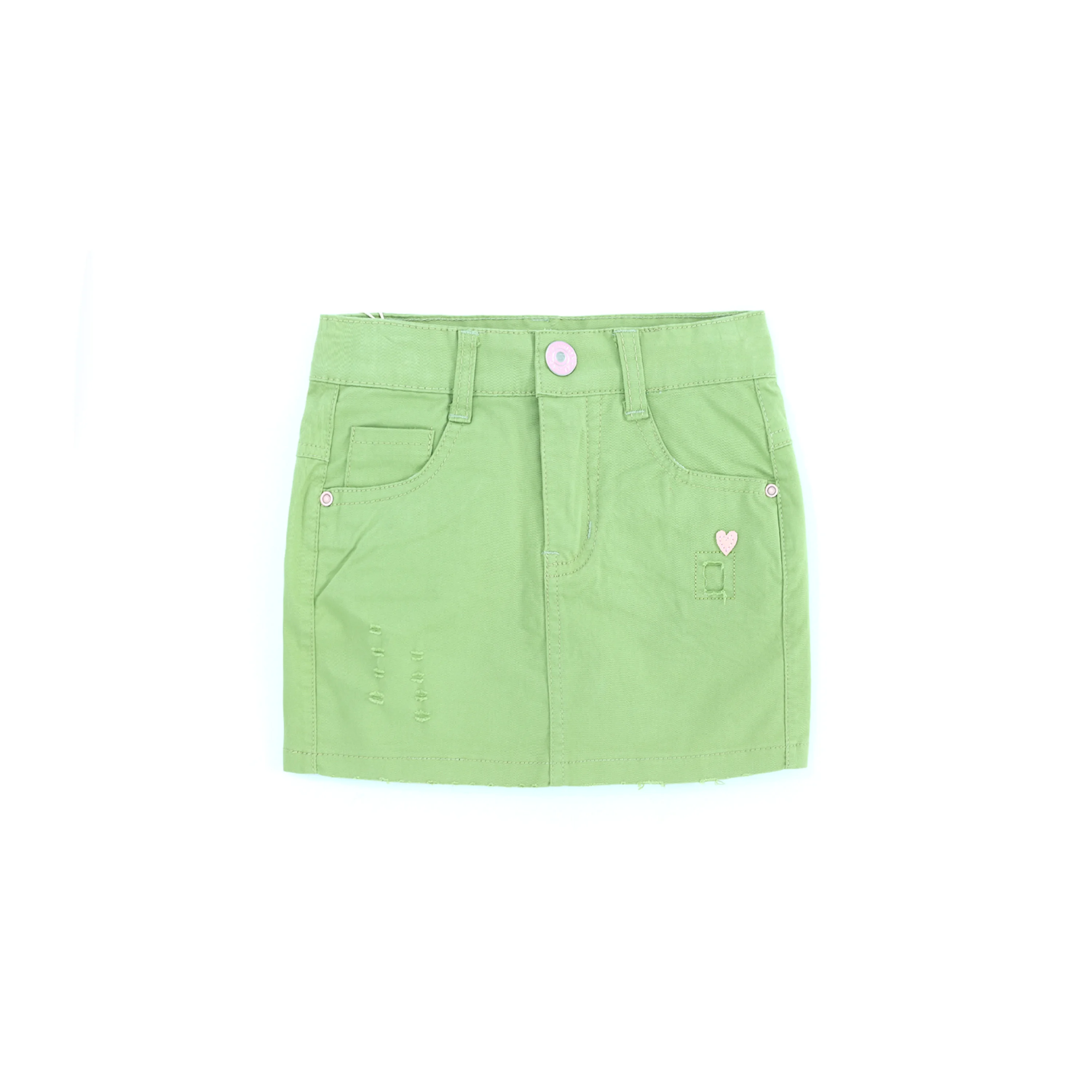 how cute kids apparel heart pattern patchwork short dress ripped hole skirt for toddler girls