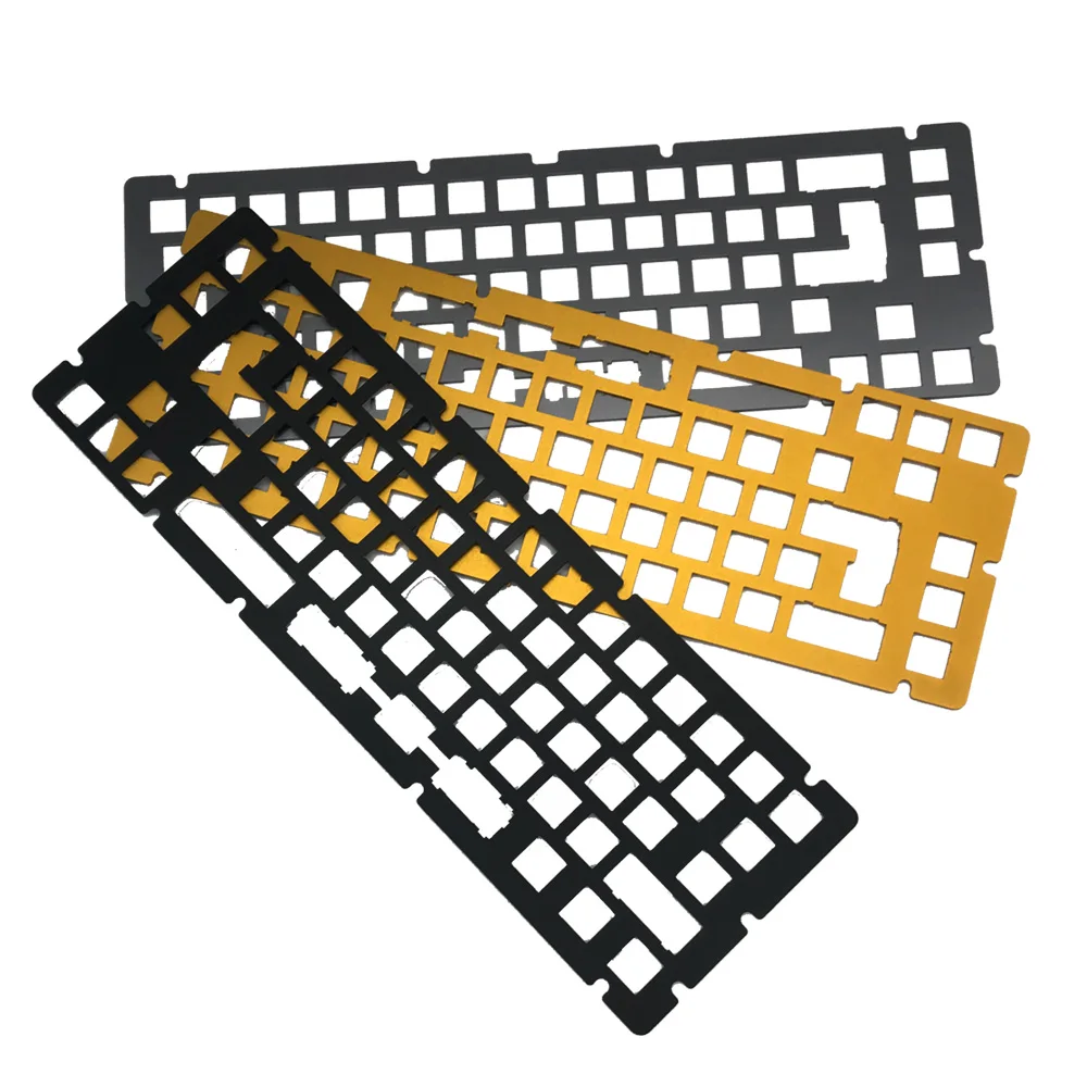 Oem Customized Product Cnc Manufacturer Keyboard 61Keys Plate Dwg Mechanical Keyboard Backplate