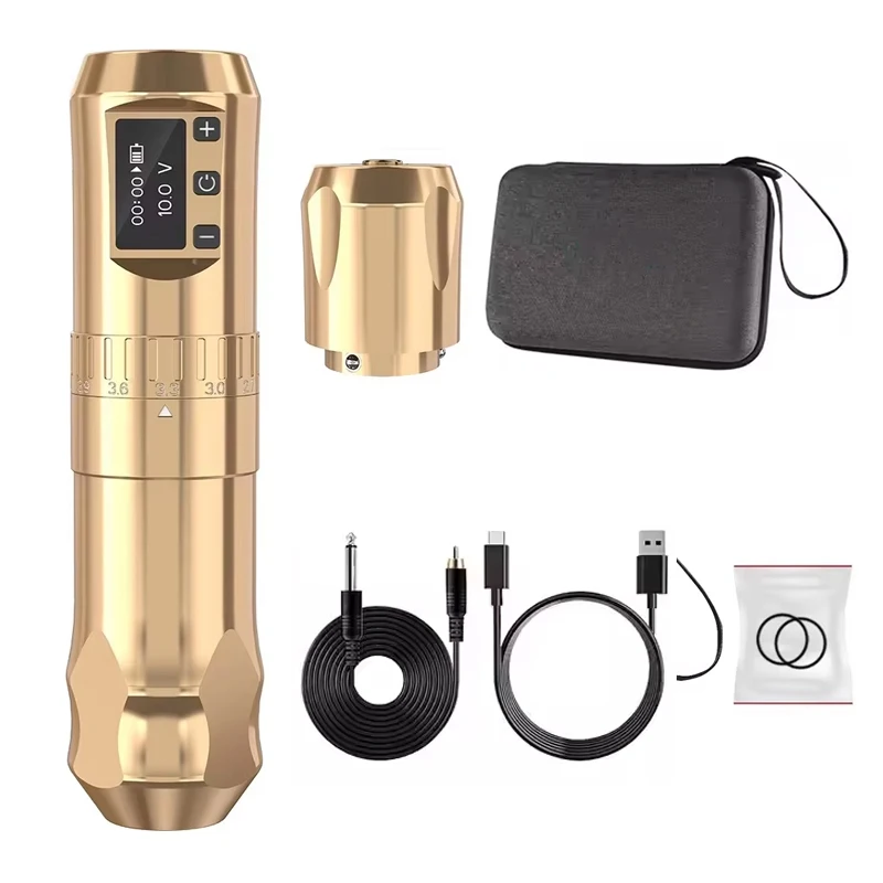 Manufacturer Professional Powerful Coreless Motor Wireless Tattoo Machine With 1800mAh Battery for Body Art