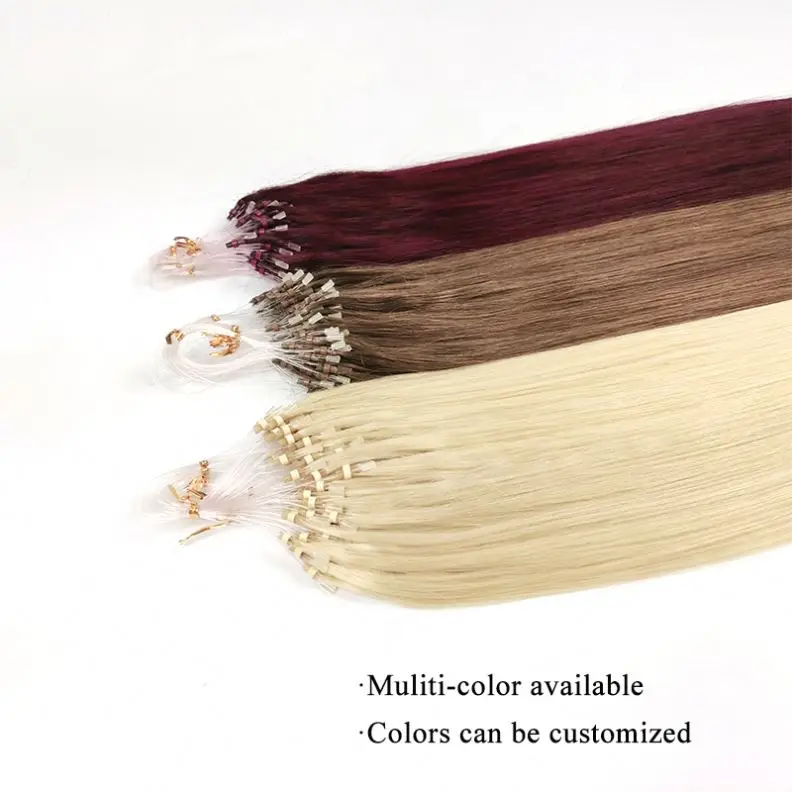 New Design Natural Color Kinky Curl Micro Loop Hair Extention For Wholesales