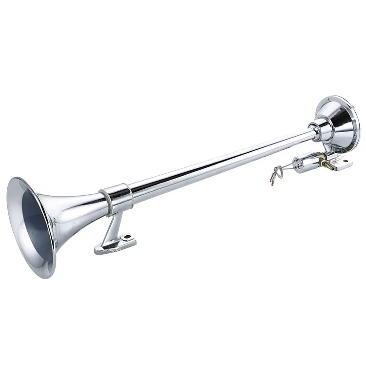 Zinc alloy 110-120 dB Single Trumpet Speaker 12V 24v Electric Air Train Horn Compressor For Car Truck
