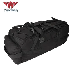 YAKEDA Large Outdoor Backpack Black Bolso Mochila Rucksack Activites Duffle Bag Travel Luggage Training Style Tactical Backpack