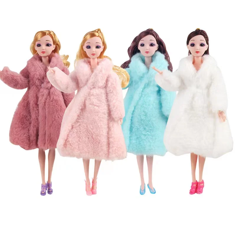 Новинка 1/6 кукла 30 см BJD модная Кукла с леопардовым принтом из кроличьего меха Одежда для кукол «сделай сам»