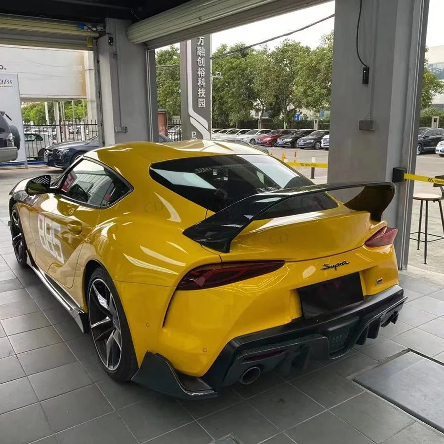 MB Style Carbon Fiber Rear Trunk High Wing Spoiler For Supra G/GR A90 A91 Mk Mk5 Rear Spoiler Wing  Car Parts