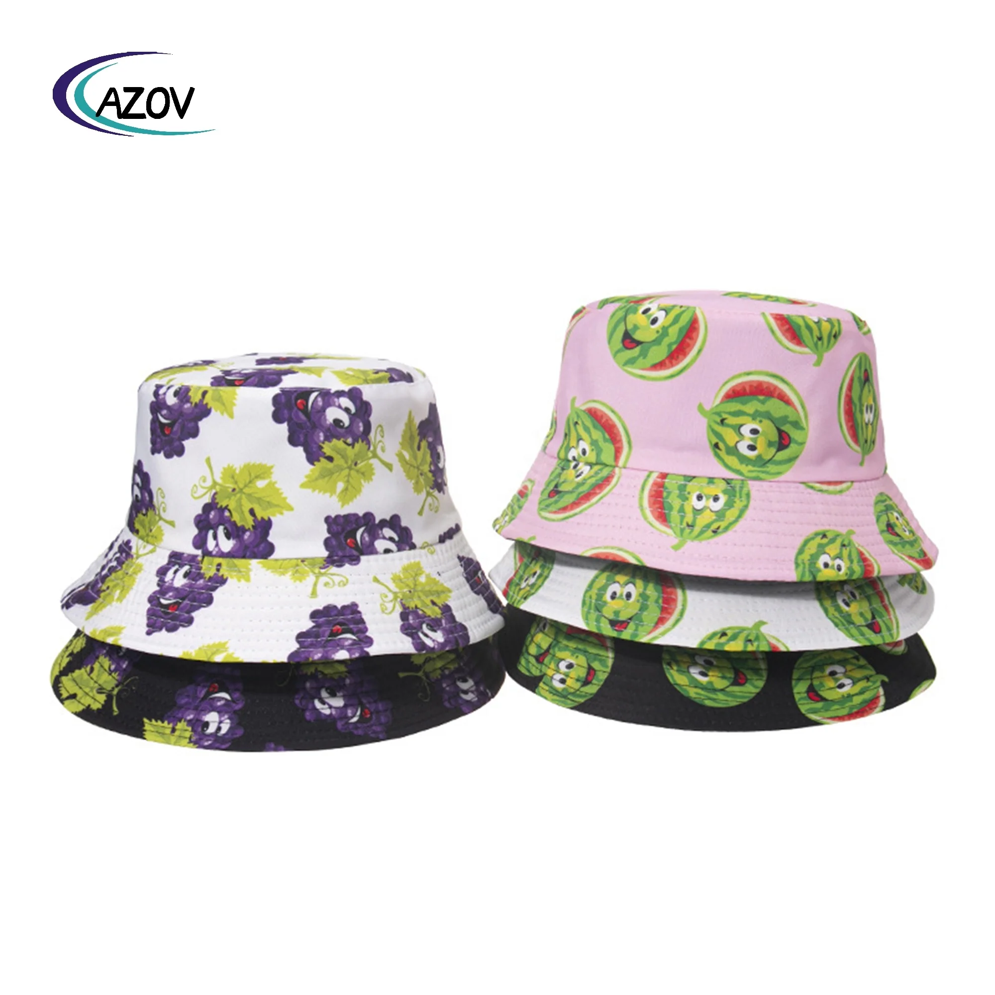 outdoor cute funny corn grape fruit reversible fisherman hat bucket hat summer  2025 arrival