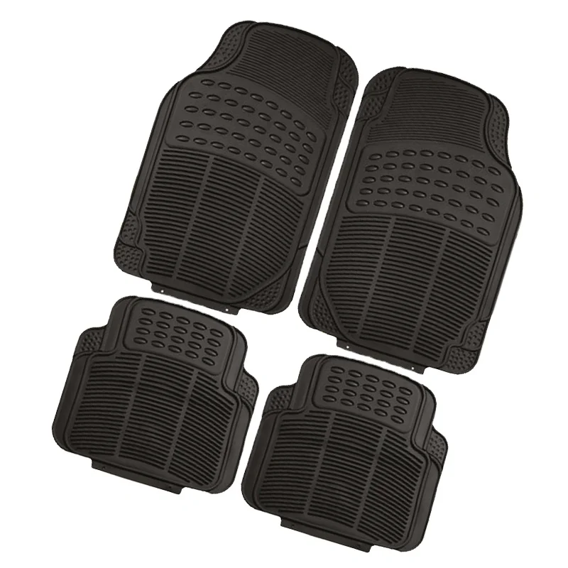 Supplier full set new design floor car mats 4 pieces PVC carpet set for car pisos alfombras para auto