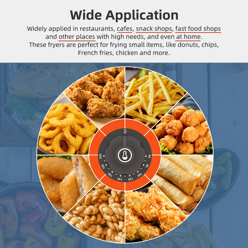 Электрическая фритюрница с двойным резервуаром 6 л + машина для картофеля фри оборудование курицы ресторанное