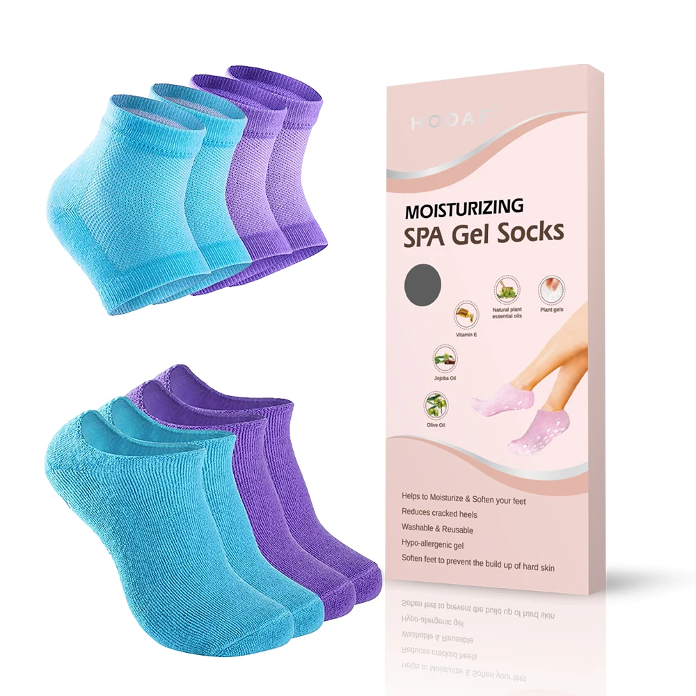 Factory Direct Selling Moisture Spa Gel Socks Repair Dry Skin Hydrating Moisturizing Exfoliating Gel Socks