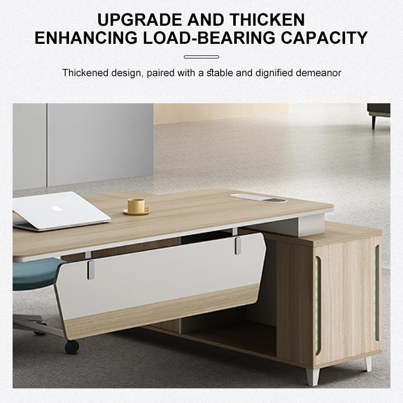 ZITAI wholesale white  commercial office furniture simple ceo luxury modern design executive office desk