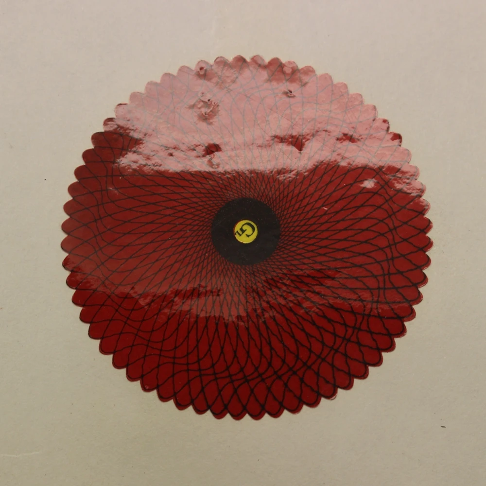  high quality adhesive sticker four color flexography print