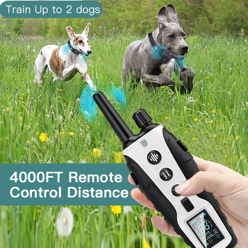 2024 Best Waterproof Dog Training Collar Remote Sustainable No-Shock Two-Way Communication Technology 3 Modes for Bark Control