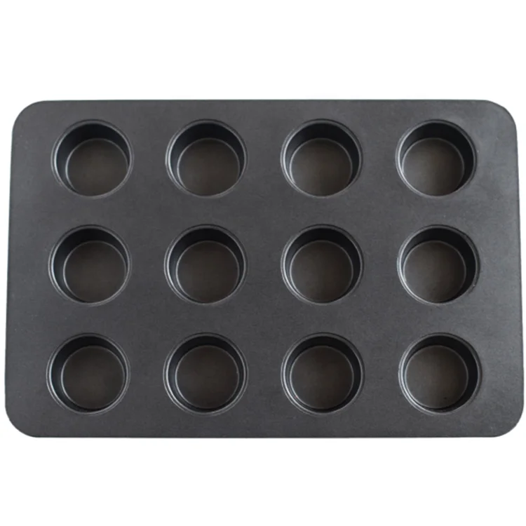 Food Grade 12 Cavity Cupcake Mold Carbon Steel Muffin Pan Mould Baking Pan Cupcakes