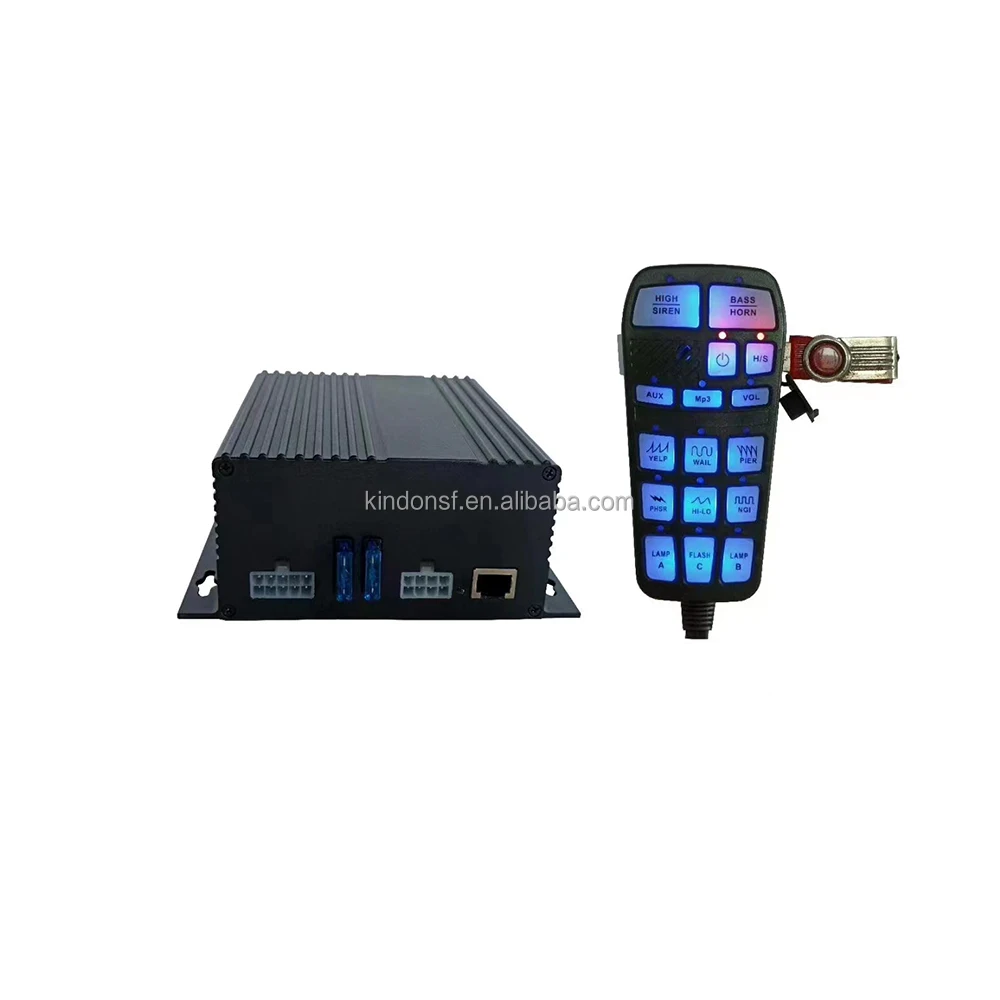 Factory wholesale ambulance siren 12V siren 100w 150w 200w siren horn amplifier with MP3 for emergency firetruck CJB126