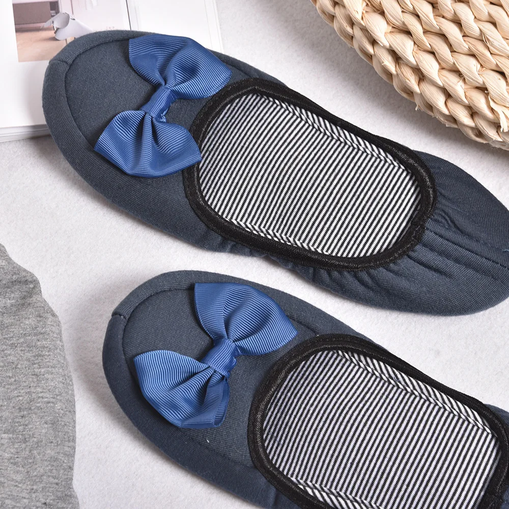 2023 Japan Airlines portable folding shoes indoor cotton slippers with soft soles