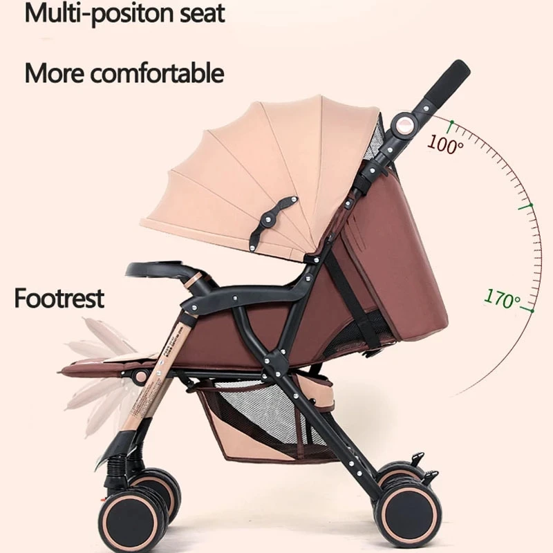 Manufacturers Hot Sale Stroller Pushes Baby Strollers Pram in Two Directions EU Baby Carriage to Newborns Stroller