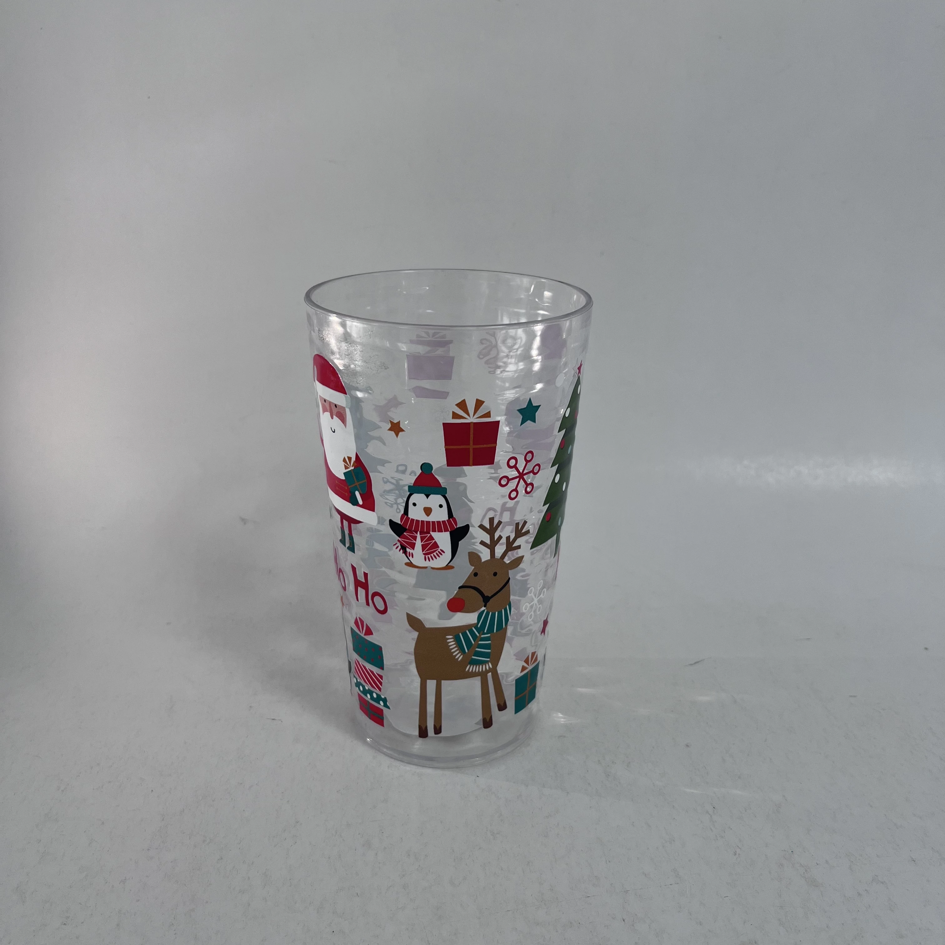Can Customize Various Color LOGO Round Cup Plastic PS Matte Cup BPA-free Plastic Glass