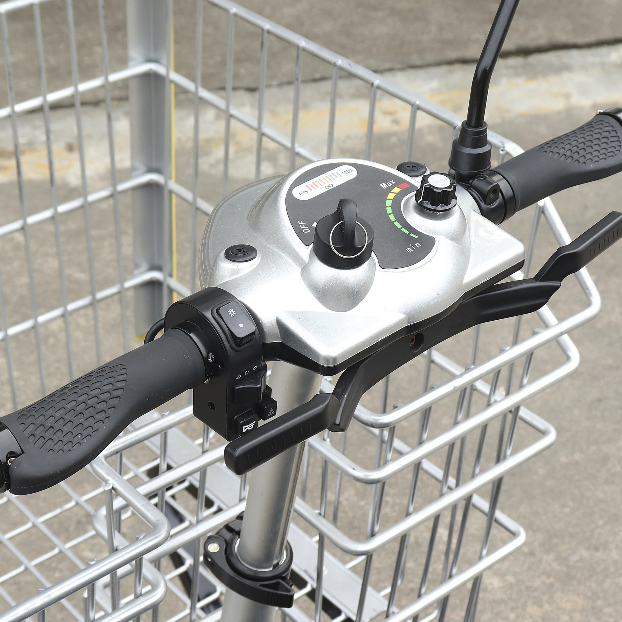 Supermarket Cosco wholesale shopping  high capacity cargo stable electric vehicle shopping cart with adjustable seat & speed