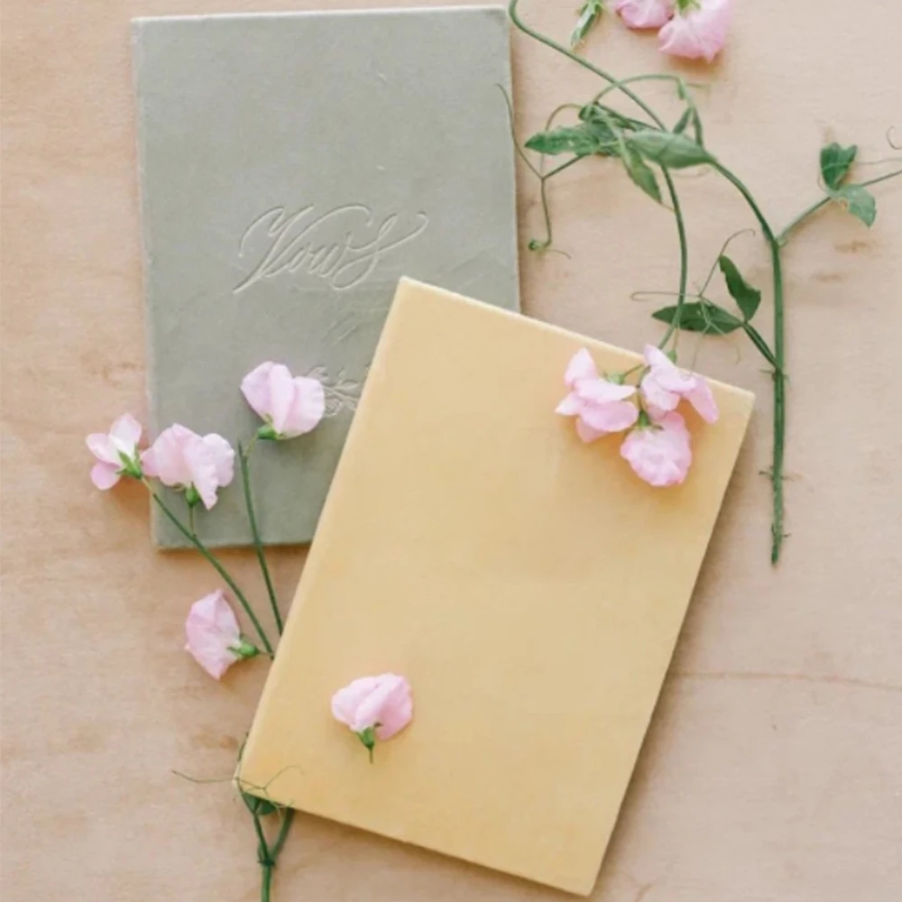 Velvet Vows Book Wedding Vows Book Gift For Bride And Groom Swearing Books Our Vows Love Forever certificate cover