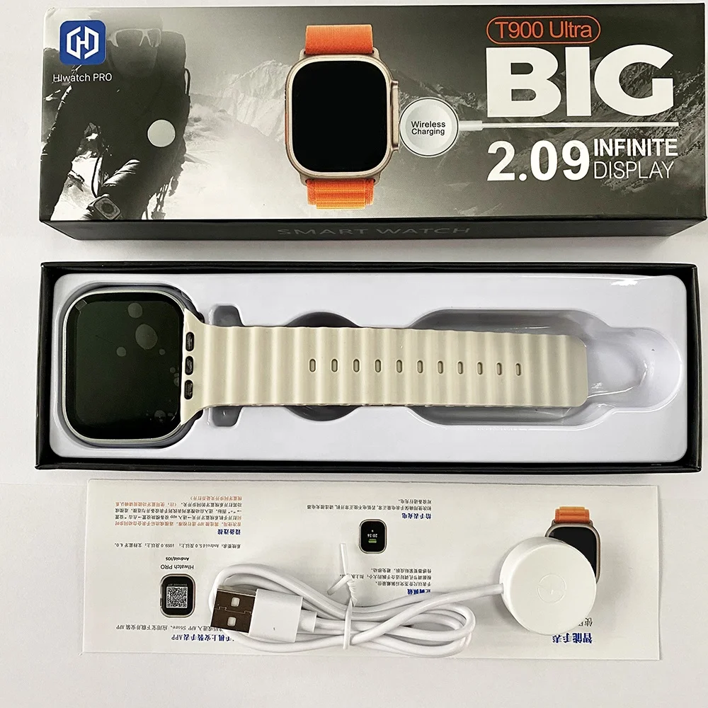 T900 Ultra 49mm Big 2.09 inch 2023 Smartwatch Series 8 Montre Reloj inteligente Heart rate BT Call T900 Ultra Smart watch
