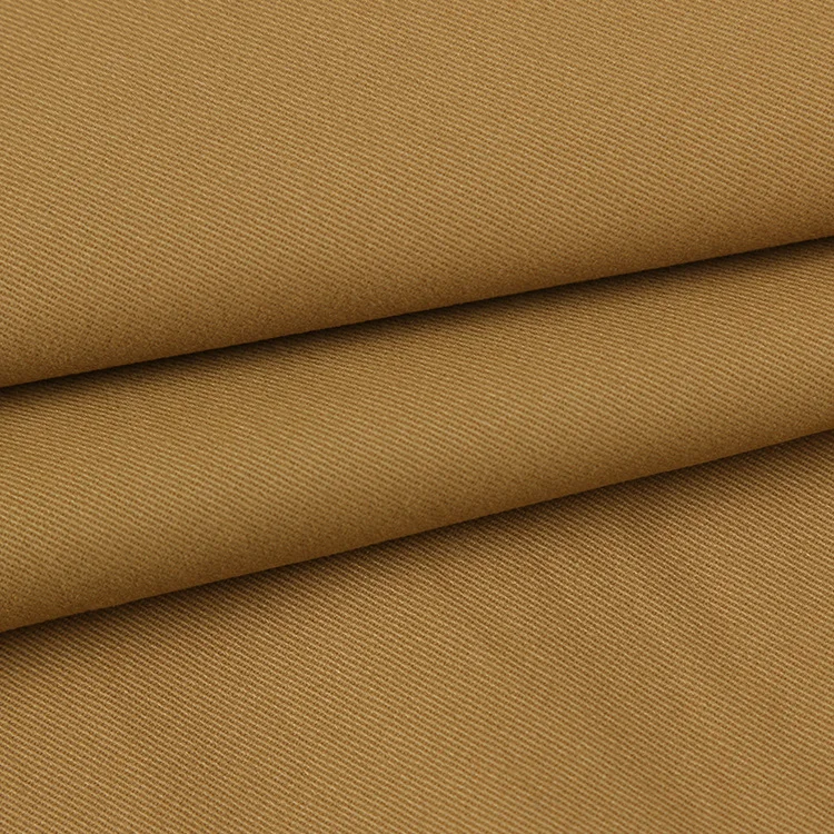  20*16+70D hot sale peach khaki 97% cotton 3% spandex stretch woven fabric for